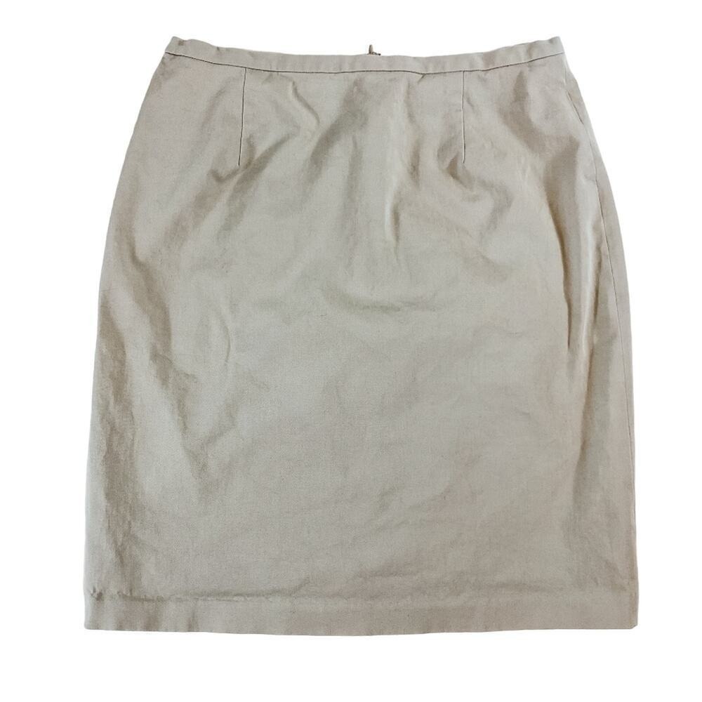 J‎ Crew Beige Pencil Skirt Size 8